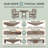 Space Saving Patio Dining Sets, Hdpe Wood Look Rustic Bistro For Patio