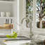 Robinet de cuisine rétractable à poignée simple avec accessoires-86365818