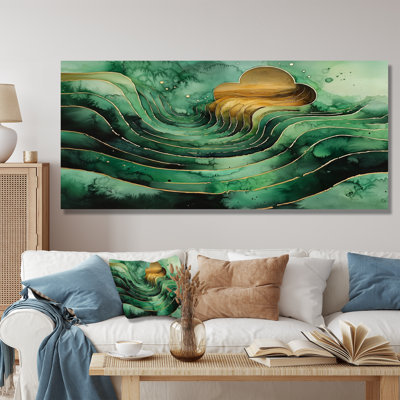 Wessels Emerald Optical Play Of Maze - Maze Wall Art