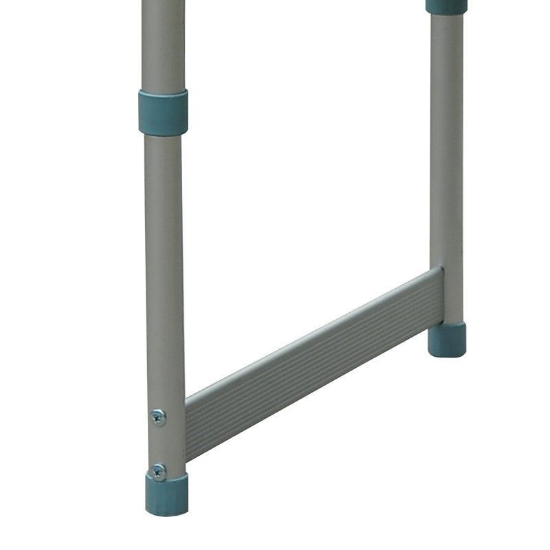 Table de camping pliante 23 po avec hauteur réglable - portable léger pour chaque situation de camping, pique-nique, garage gris + argent réglable toutes les situations