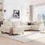 Canapé modulaire modulaire en L avec repose-pieds-322769746