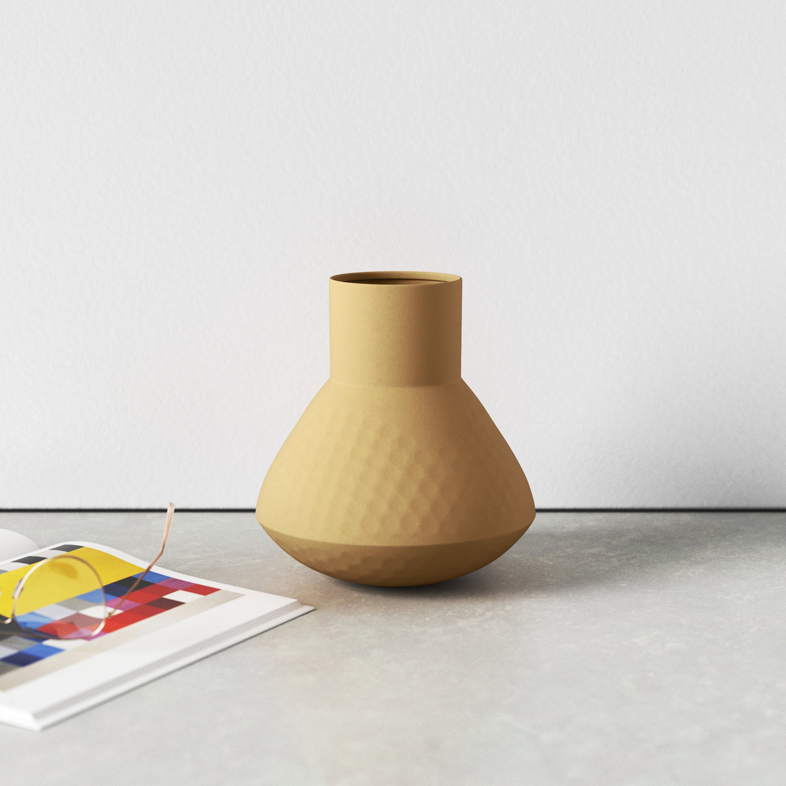 Adi 8'' Stainless Steel Table Vase