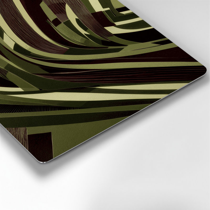 Art mural brun op Op 68, H 132 po x l 168 po x P 0,05 po