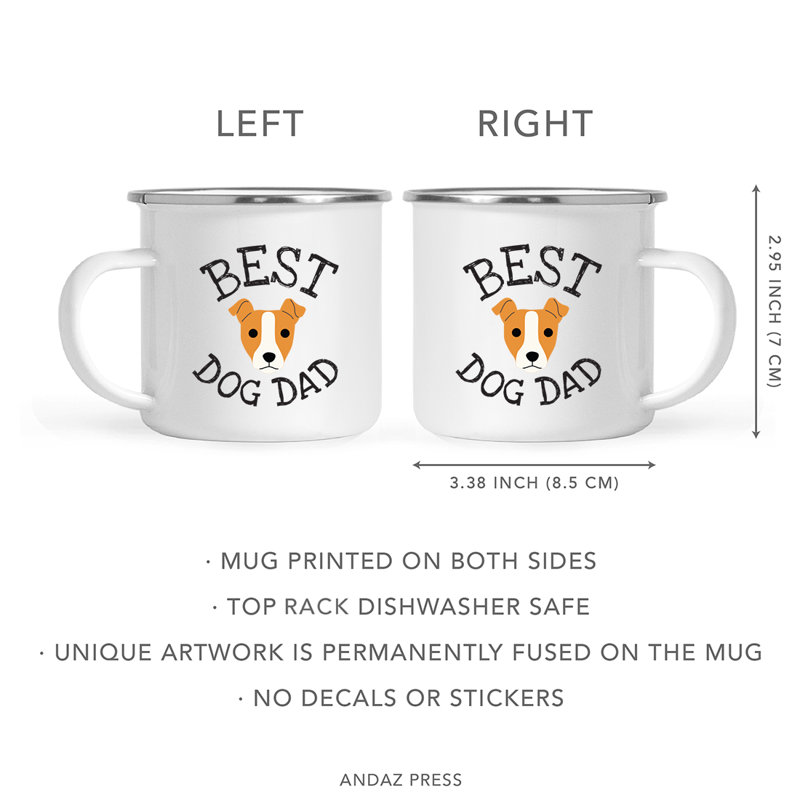 Grande tasse à café « Best Dog Dad », Jack Russel