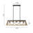 Alexia 5 - Light 35.83"W Brown/Black Pendant
