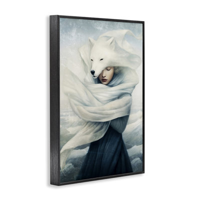 Wolf Swathed Woman Giclee Art by Paula Belle Flores