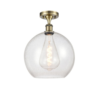 Glass Semi Flush Mount
