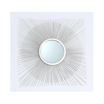 Ellefson Metal Flat Wall Mirror
