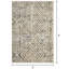 Tapis gris en polypropylène tissé à la machine Aqila-1263210794