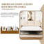 Canapé-lit polyvalent avec finition en lin de style moderne, idéal pour les appartements et les studios