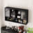 47.25" Four-Door Glass Wall Cabinet Storage