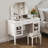 Laneah Makeup Vanity Desk with Adjustable Mirror, Drawers & Stool
