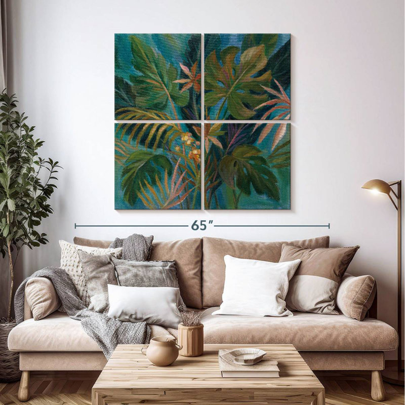 Harnek Midnight Tropical Leaves