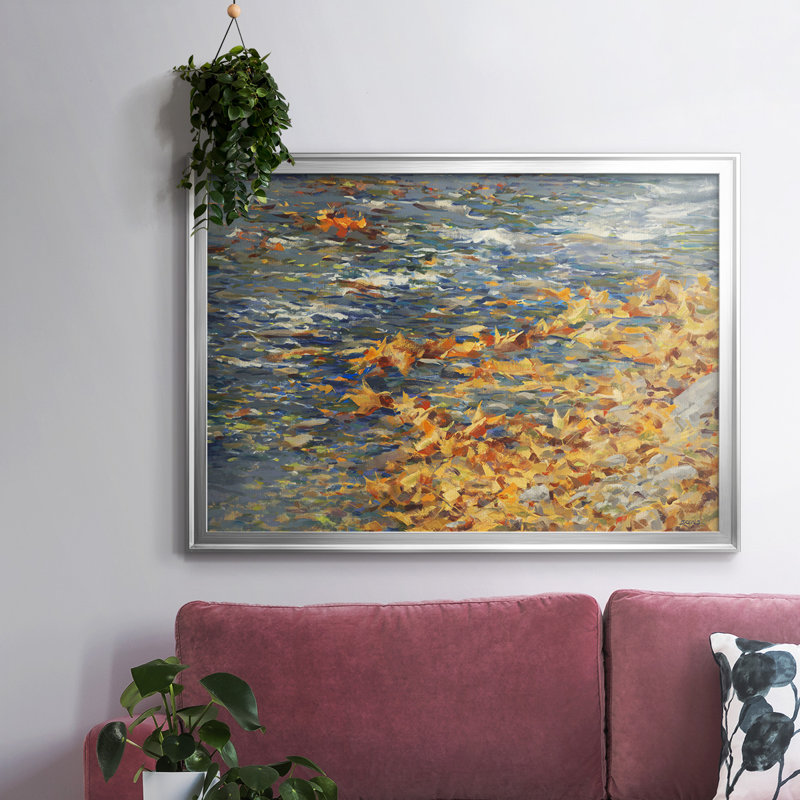 " Autumn Creek ", Silver, 14" H x 20" W x 1.5" D
