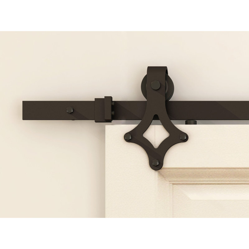 Ensemble de quincaillerie de porte de grange standard simple diamond