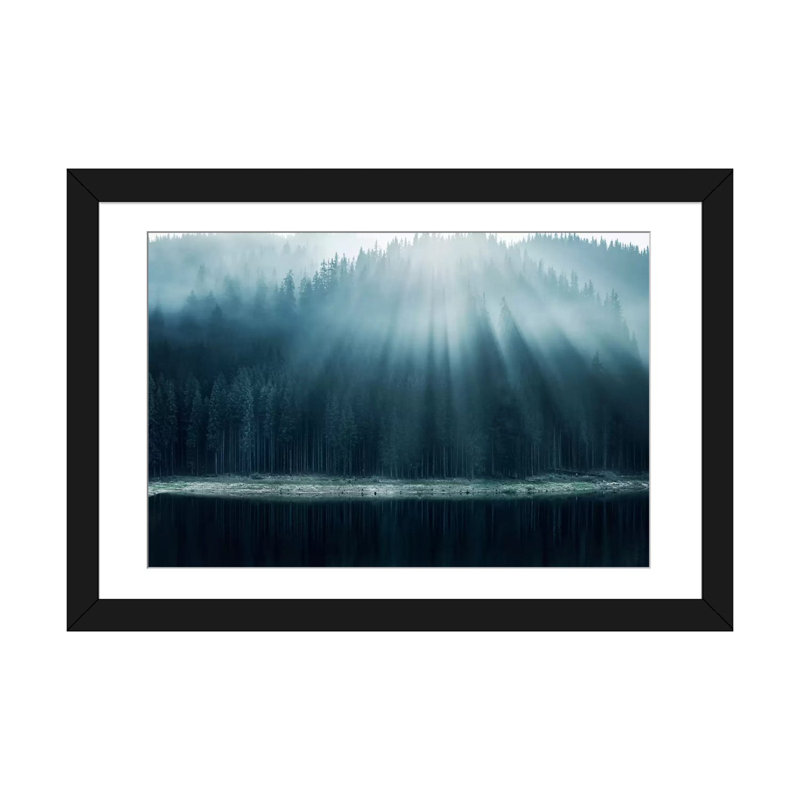 « matinée gloire i », impression sur toile, Papier d'art encadré noir, H 24 po x l 32 po x P 1 po