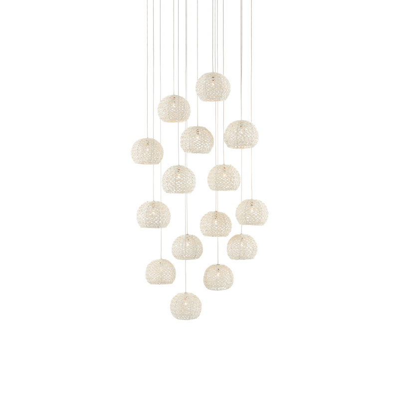 Luminaire suspendu rond à 15 lumières Piero