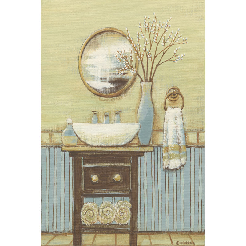 Seabreeze Bath I - Wrapped Canvas Art Print, 122cm H x 81cm W x 3.8cm D