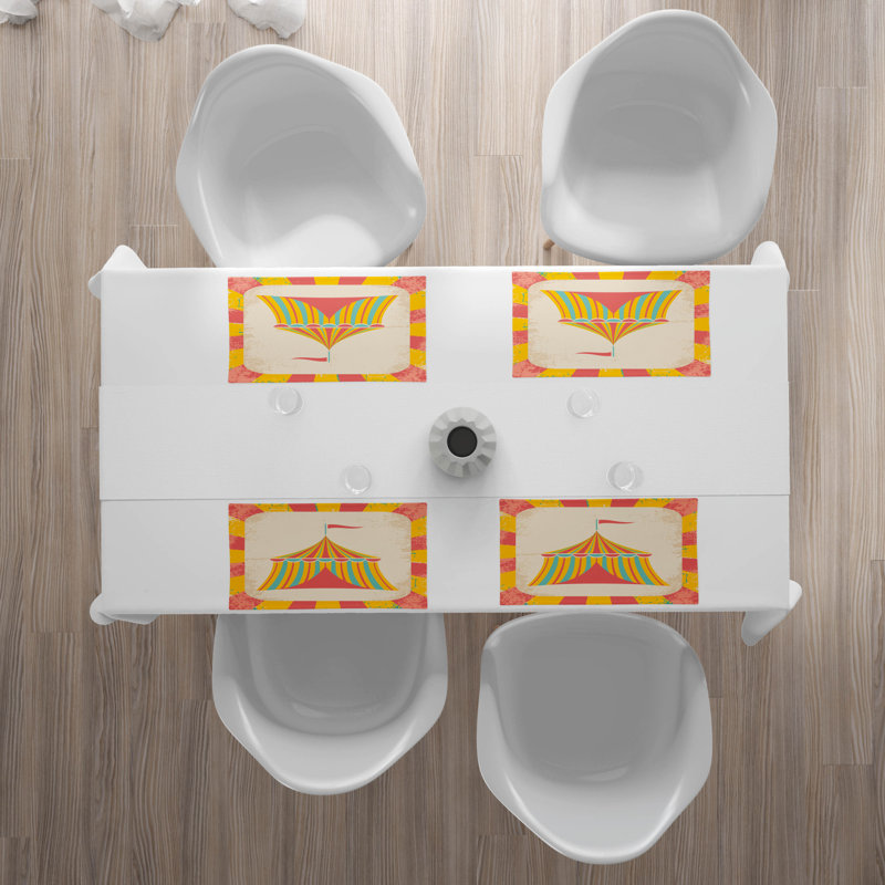 Polyester Abstract Rectangle Placemat