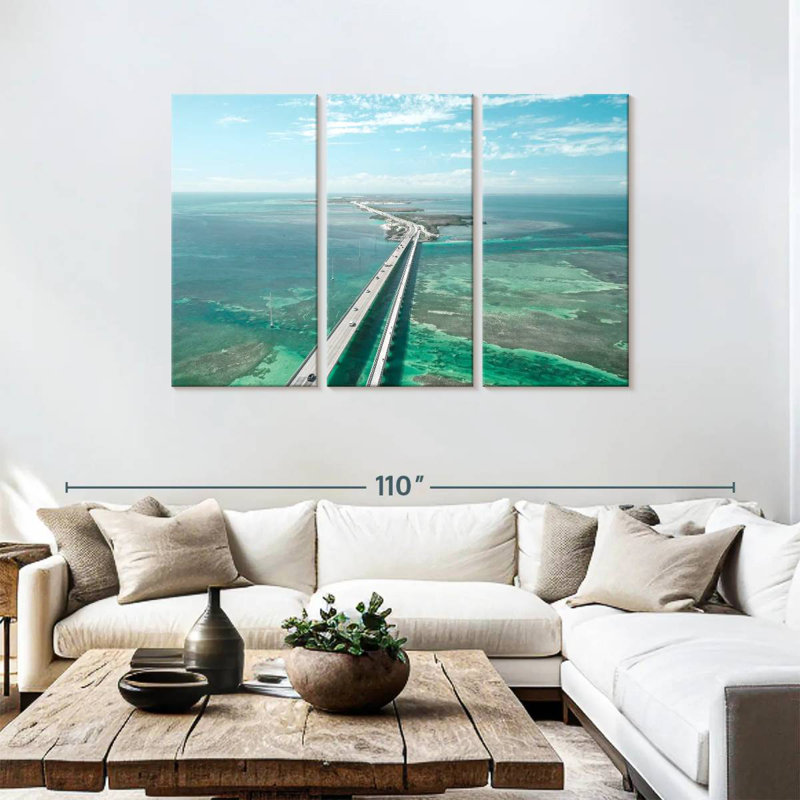 Lilie Wonderful Seven Mile Bridge, H 48 po x l 74 po