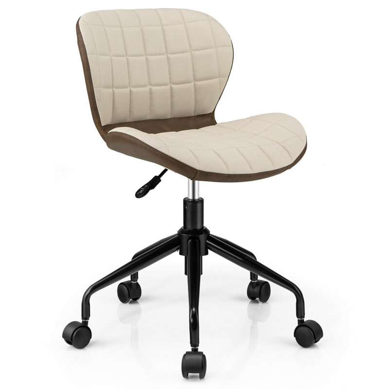 Chaise de travail Araylia Annecia, Beige / brun