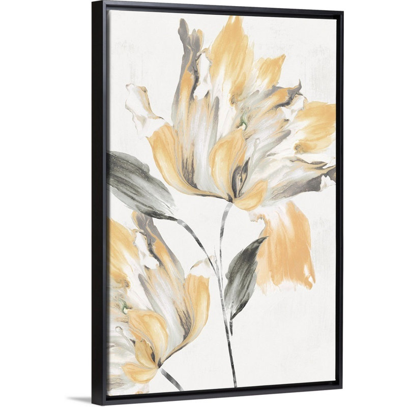 «Igniting Love I» par Eva Watts - reproduction d'art, Toile avec cadre noir, H 20 po x l 14 po x P 1,75 po