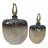 Saket Glass Bottles With Metal Topper