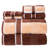Bellicourt 12PC Towel Set - Cotton Bathroom Accessories with Bath Towels, Hand Towels, and Wash Cloths - Solid and Striped Towels by Lavish Home -1718957084