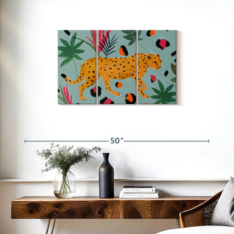 Brampt Walking Cheetah II, 20" H x 33" W
