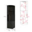 Armoire de bar d'angle, support en verre, armoire à double porte, huit supports à vin intégrés