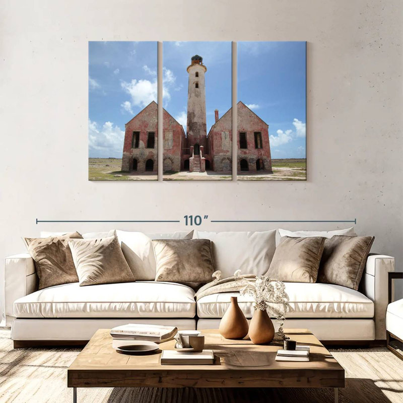 Little Curacao Lighthouse, 48" H x 74" W