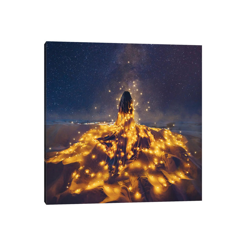 «The Desert Constellation» - Reproduction, H 26 po x l 26 po x P 1,5 po, Toile tendue