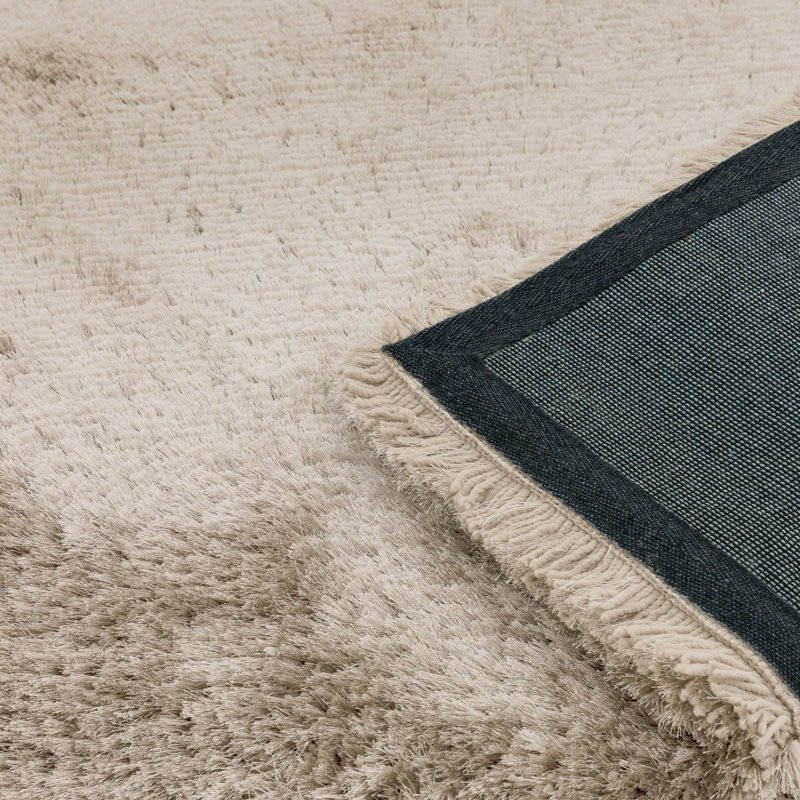 Plush Deep Pile Shaggy Sand Rug, Rectangle 200 x 300cm