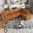 Faux Leather L-Shaped Modular Sectional Sofa-75756249-75756246