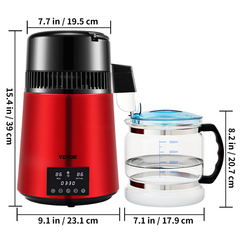 Distillateur d'eau, Rouge