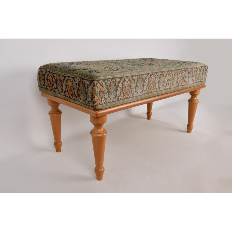 Banc à motif ethnique, banc repose-pieds, banc rembourré, banc à tapis turc, banc Kilim, banc de décoration intérieure, banc fabriqué à la main, banc de chambre à coucher