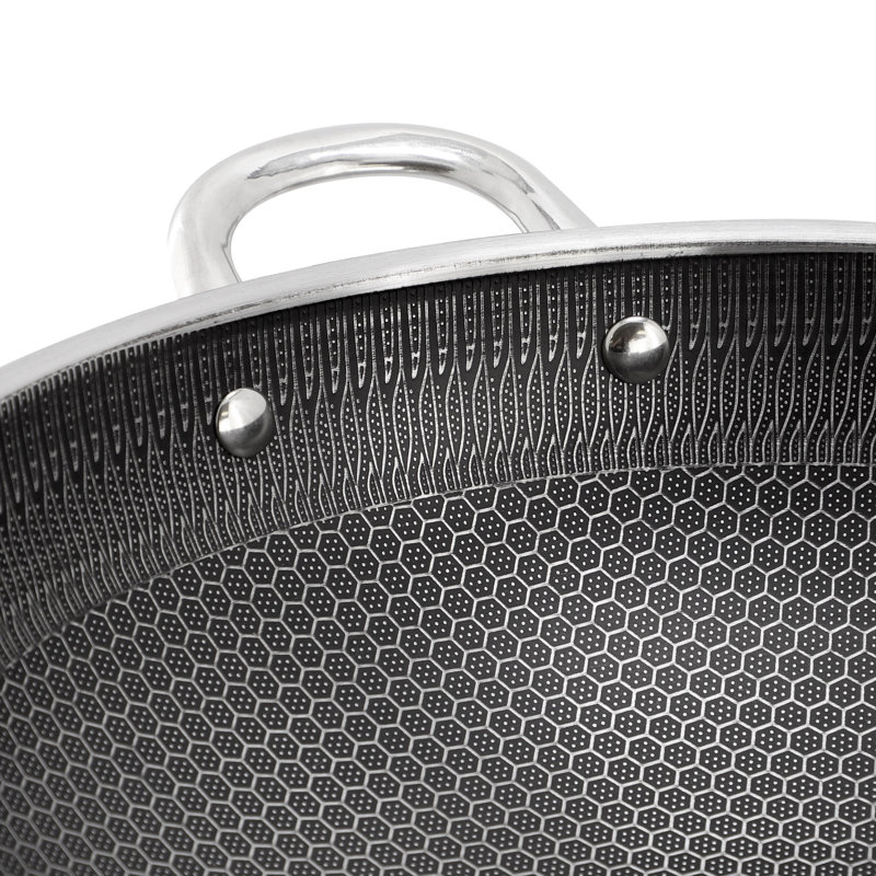 Wok intérieur en acier inoxydable 14 po Gibson Home Stargaze