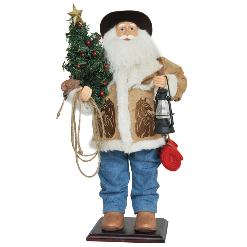 24" Home On The Range Santa