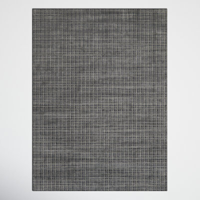 Hannon Geometric Hand-Loomed Gray Area Rug