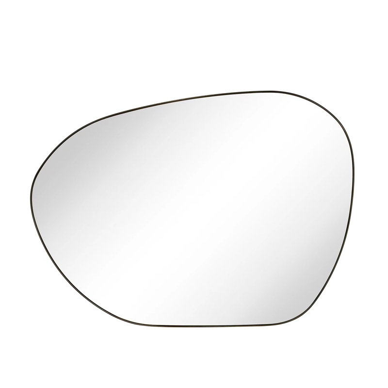 Miroir mural Bertlinde, 22 po x 30 po, Bronze frotté à l'huile