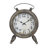 Traditional Quartz movement / Crystal Tabletop Clock in Black with Alarm