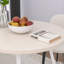 Petite table de salle à manger ronde 35,43 po pour 2 personnes - table de cuisine moderne Mid-Century, table de petit-déjeuner, table bistro, table en bois aggloméré intérieur et extérieur avec structure en métal, table de salle à manger rustique moderne-267138702