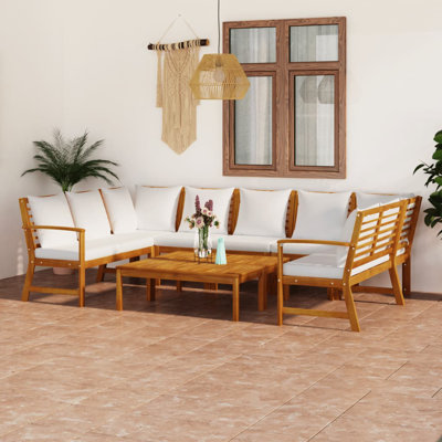 9 Piece Lounge Chair with Cushions