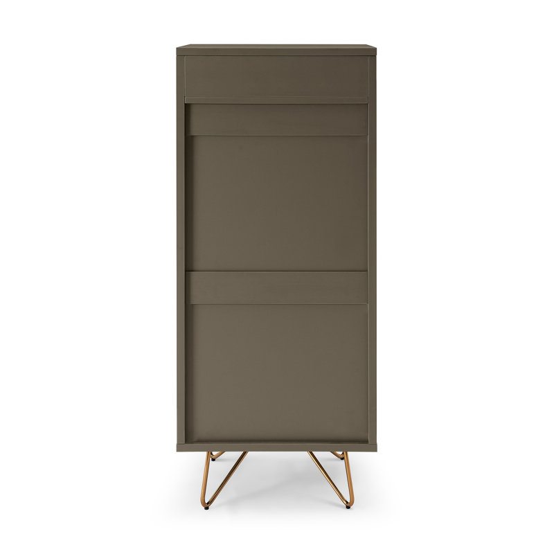 Canora Grey Northborough Drawer 45Cm W Solid Wood Tallboy with