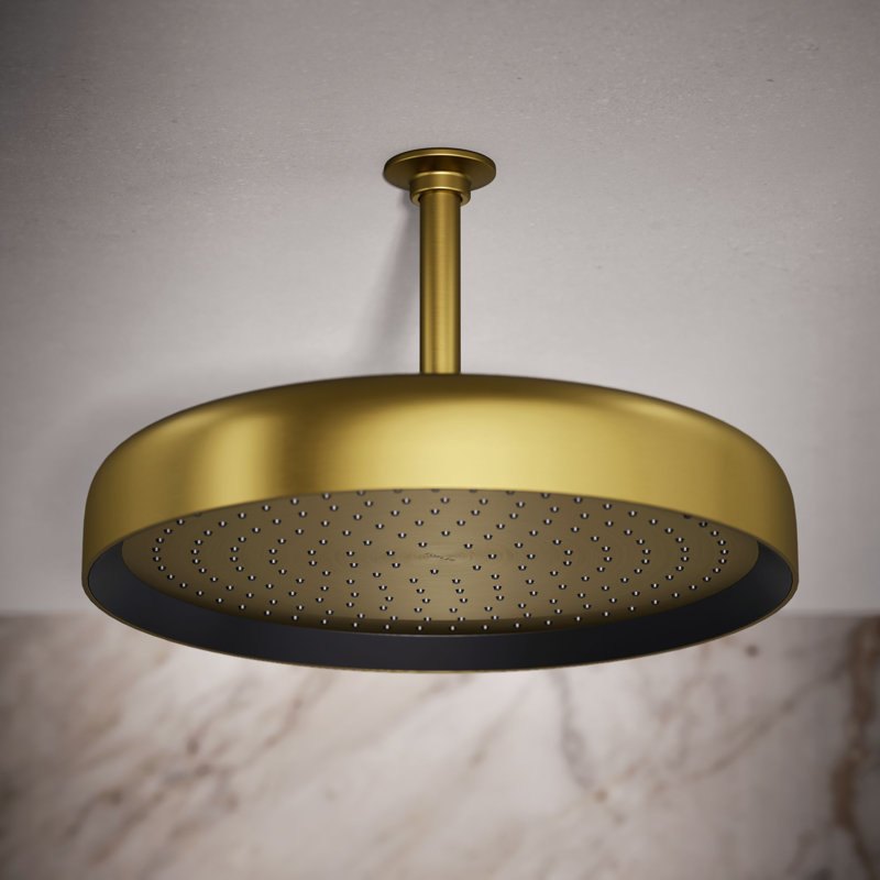 Statement 14" Single-Function Wall or Ceiling-Mount Round Rainhead, Round Rain Showerhead 2.5 GPM
