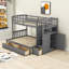 Lit superposé simple sur 3 tiroirs avec tablettes Blassingame Kanode par Viv + Rae ™-1819867727