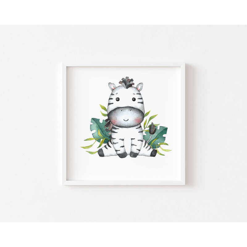 Cute Zebra - Print on Plastic / Acrylic
