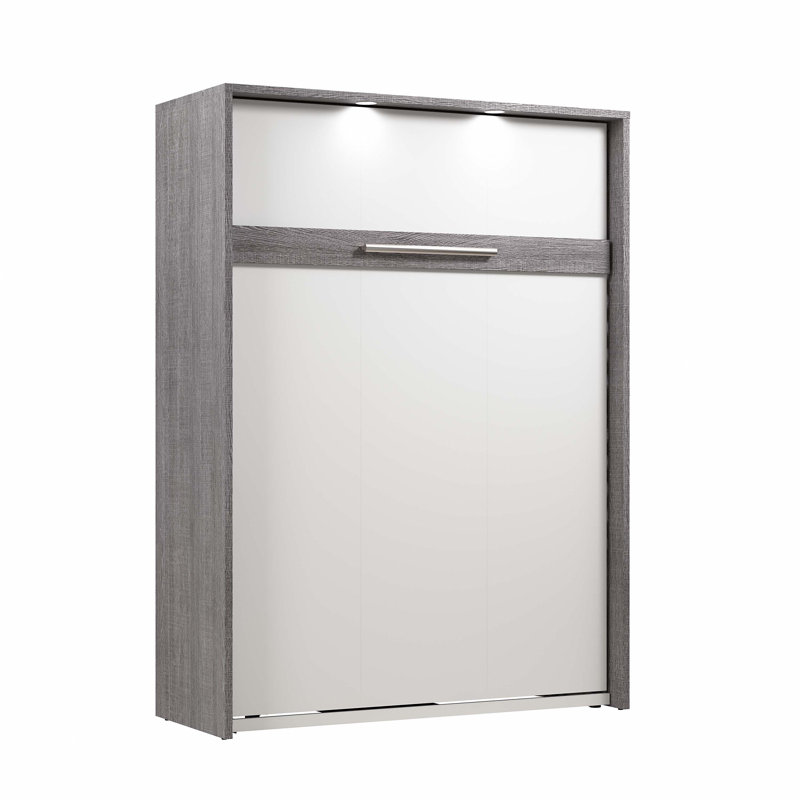 Osterman Murphy Bed, Full, Bark Gray