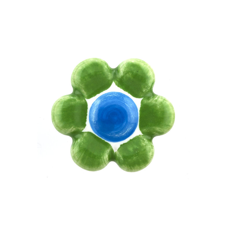 Poignée fantaisie Expression Flower, Vert pastel
