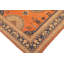 Tapis brun / orange en laine noué à la main de style oriental rectangulaire 8 pi 3 po x 9 pi 6 po Baccio